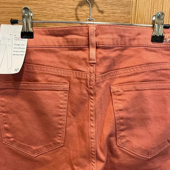 Seven - Utility high rise cotton twill skinny Size 10 - color Marsala - Picture 3 of 5